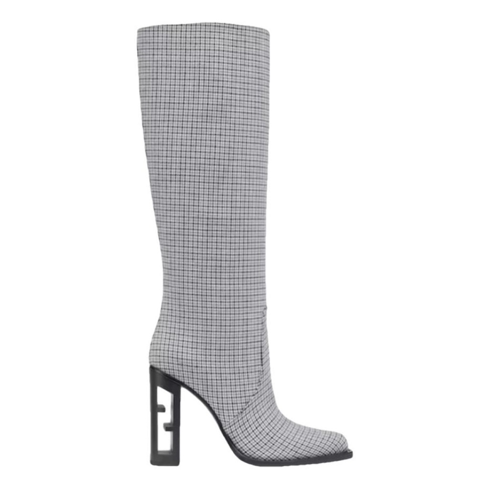 Fendi Houndstooth tall boots | 39